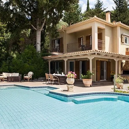 别墅 Unique Kefalonia Villa Ionian Sands Sea Views Lourdas *